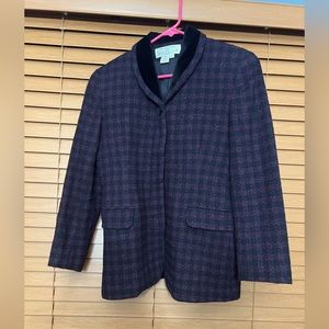 Rena Rowan for Saville Wool Jacket size 4P purple/black